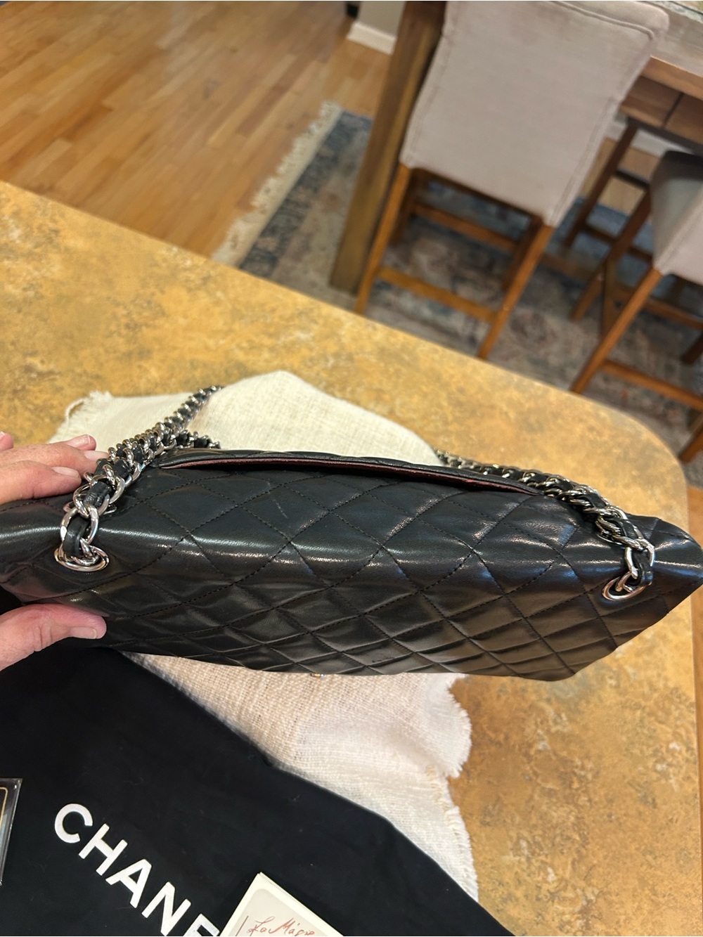 CHANEL Iconic Classic Double Flap Quilted Lambskin Bag - Picture 5 of 16
